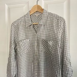 Soft Joie Plaid Button Down Shirt